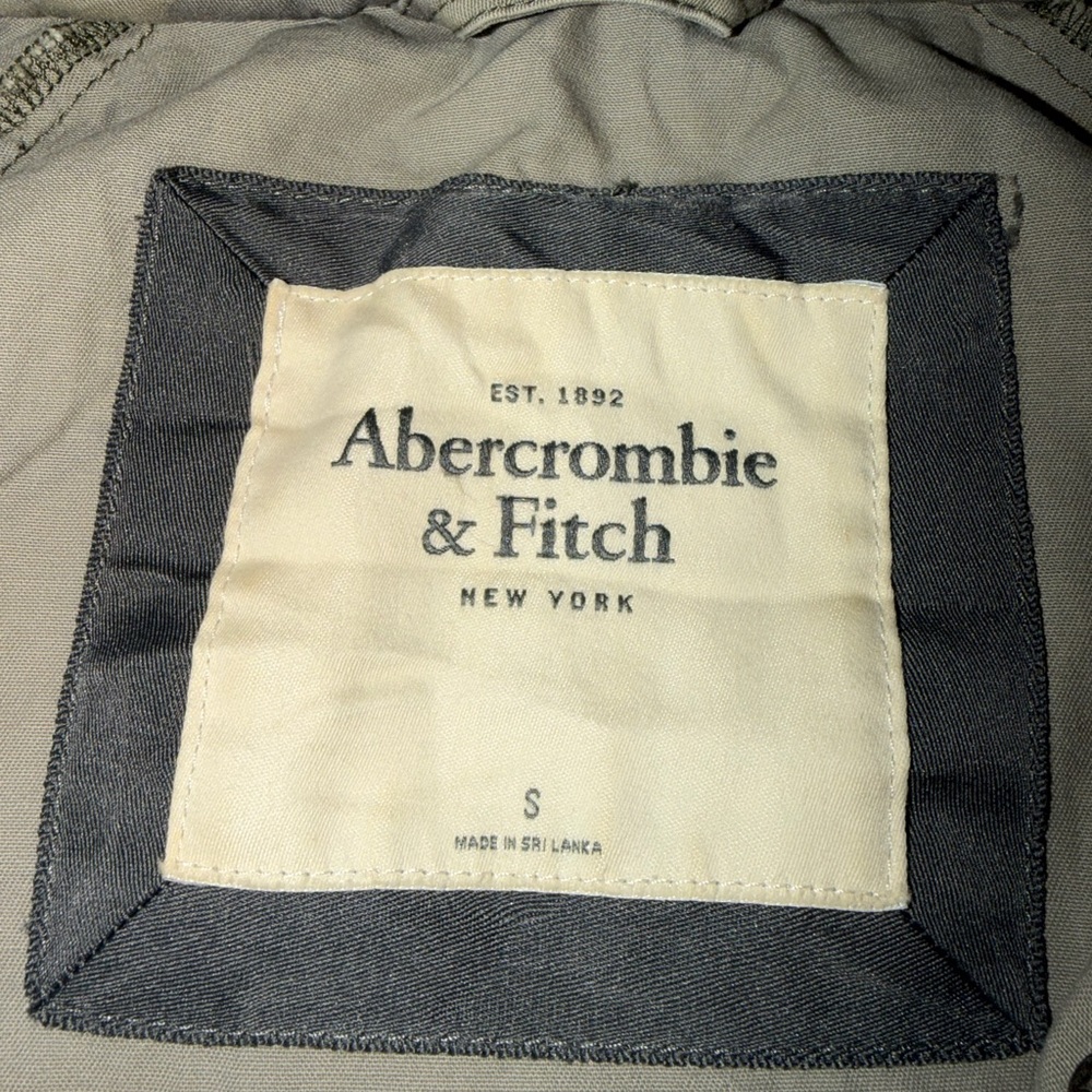 Abercrombie & Fitch Women's Small Beige Camouflage Hooded Military Jacket S - Picture 2 of 5
